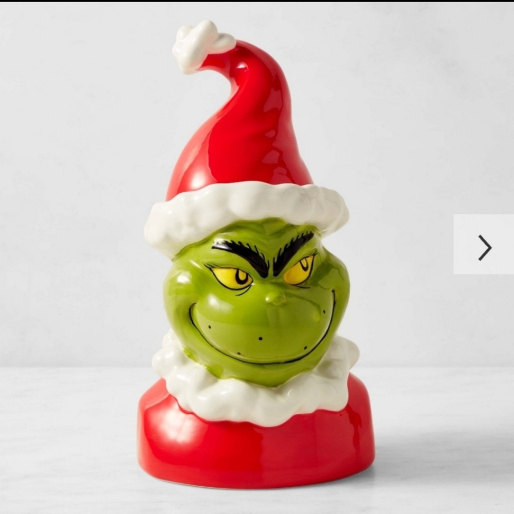 Williams Sonoma Grinch Cookie Jar